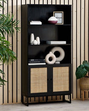 Padstow Tall Bookcase - Black