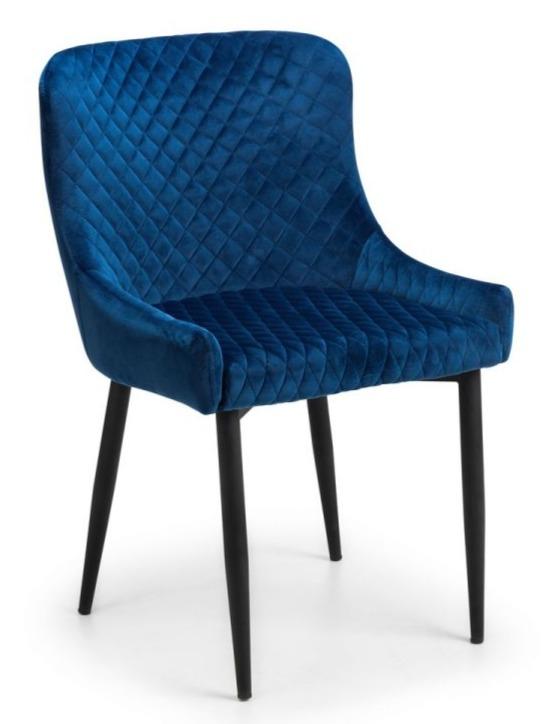 Luxe Velvet Dining Chair - Blue