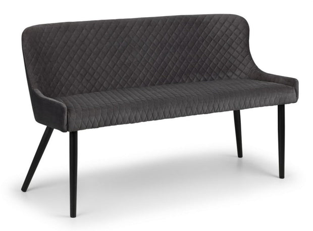 Luxe High Back Bench - Grey