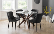 Luxe Velvet Dining Chair - Grey