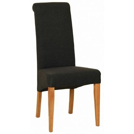 Charcoal Fabric Dining Chair