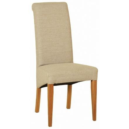 Beige Fabric Dining Chair