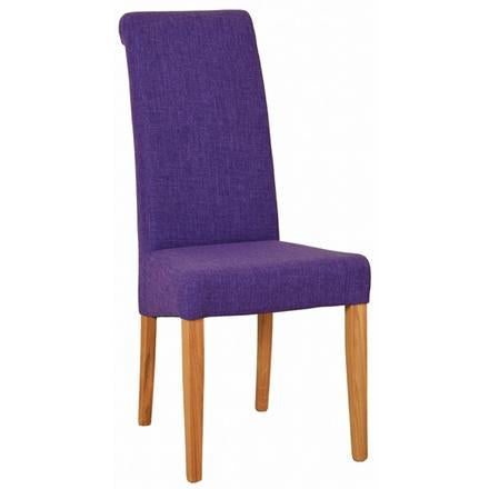 Purple Fabric Dining Chair