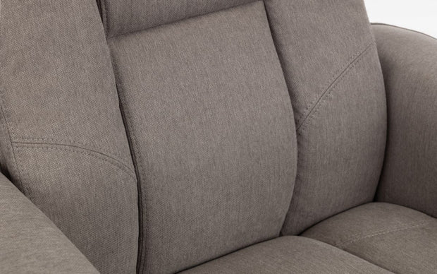 Malmo Recliner & Footstool - Grey Fabric