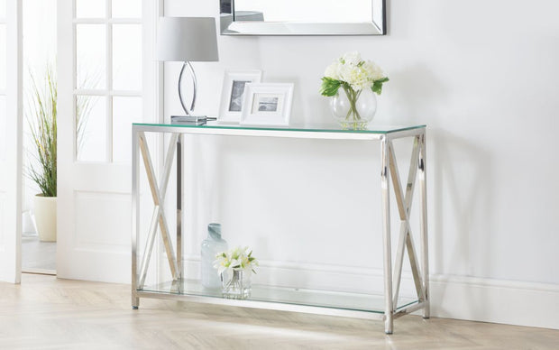 Miami Console Table - Silver