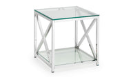 Miami Lamp Table - Silver