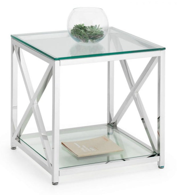 Miami Lamp Table - Silver