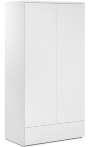 Monaco 2 Door Combination Wardrobe - White High Gloss