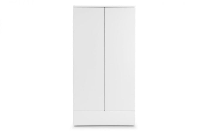 Monaco 2 Door Combination Wardrobe - White High Gloss