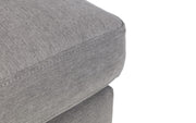 Monza Ottoman - Mid-Grey Linen