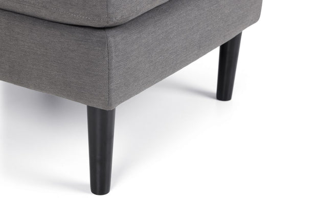 Monza Ottoman - Mid-Grey Linen