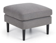 Monza Ottoman - Mid-Grey Linen