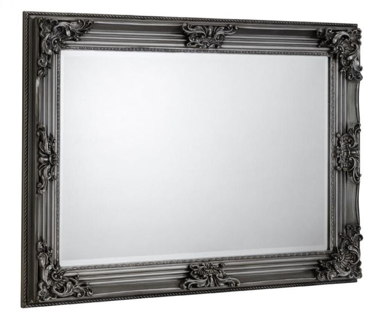 Rococo Pewter Wall Mirror